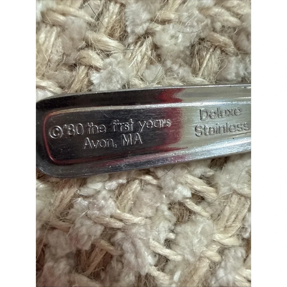 Vintage Deluxe Stainless '80 The First Years Baby Spoon ONLY Avon Japan